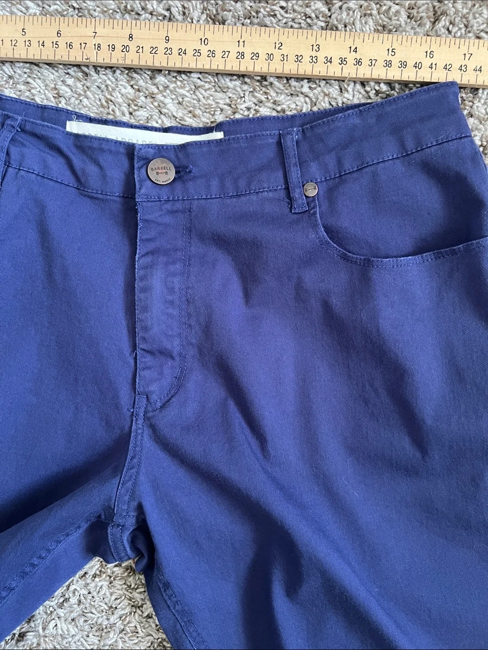 Like New! BARBELL APPAREL Chino Pants Cotton Blend Purple/Blue Size 36